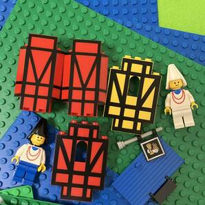 LEGO まとめて 街シリーズ お城シリーズ 騎士の休憩所 城壁 看板 ミニフィグ ボート ジャンク品の画像6