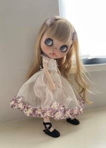 【Blythe outfit】Seasons closet ＊ウェルカム スプリング＊ブライス アウトフィット6点+巾着袋　ハンドメイド ※ドールはつきません