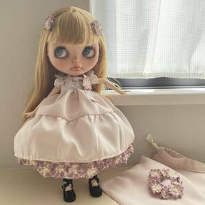 【Blythe outfit】Seasons closet ＊ウェルカム スプリング＊ブライス アウトフィット6点+巾着袋 ハンドメイド ※ドールはつきませんの画像2