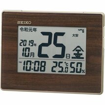 セイコークロック SQ442B 12.7×16.5×2.5cm 体サイズ: 掛け時計 Clock Seiko 147_画像1