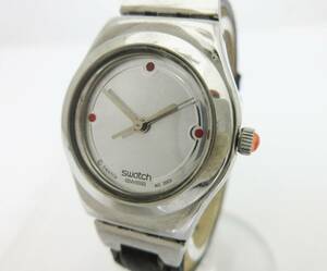 N8368【スウォッチ】Swatch IRONY AG2003★シルバー 文字盤★レディース 腕時計 クォーツ腕時計★電池交換済み★中古★