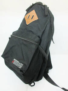 N8751[ body bag ] mountain MOUNTAIN RANGE No.01* diagonal .. one shoulder bag * nylon black *[ used *