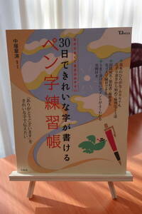 [未使用品]30日できれいな字が書けるペン字練習帳 中塚翠涛著 宝島社