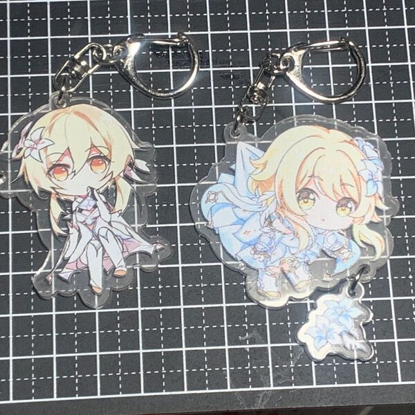 【処分品特価】2点セット 蛍(旅人) 原神 アクリルキーホルダー
