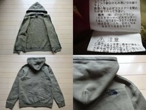 【THE NORTH FACE】カモフラロゴ フルジップ スウェットパーカー カーキ SIZE:MEDIUM (ノースフェイス,迷彩)_画像7