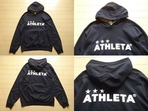 【ATHLETA】トレーニングジャージ 上下セット ブラック SIZE:O (アスレタ,カフェドブラジル,フットサル)_画像6