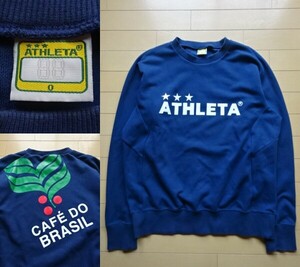 【ATHLETA】CAFE DO BRASIL スウェットジャージ / トレーナー ネイビー SIZE:O (アスレタ,カフェドブラジル,フットサル)