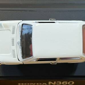 ★DISK KONE★HONDA N360（WHITE）ホンダ★1/43絶版 EBBRO エブロ ミニカーの画像8