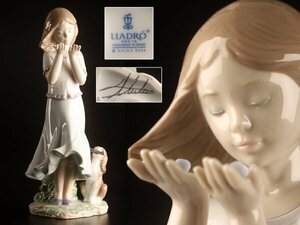 【流】リヤドロ LLADRO フィギリン 陶人形 サイン有 KV155