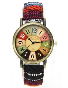  great popularity! unused { explanatory note obligatory reading }. bargain!![ dressing up pretty!! new goods ] WMNS watch ethnic brass taste quarts pink style 42180