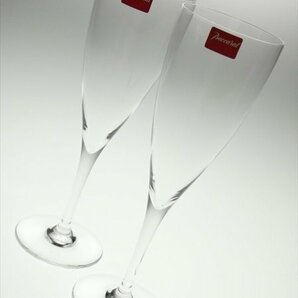 N278 Baccarat バカラ クリスタル ペア シャンパングラス シャンパンフルート 2客の画像2