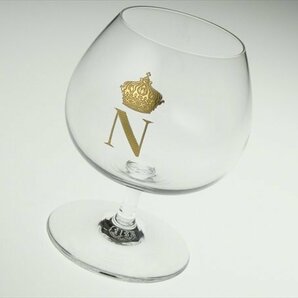 n294 Baccarat バカラ クリスタル ナポレオン 金彩 Nマーク ブランデーグラスの画像1