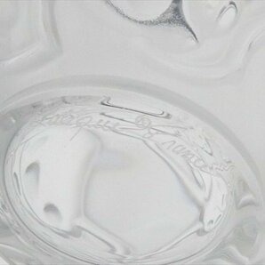 n543 LALIQUE ラリック フロステッド クリスタル てんとう虫 レリーフ ベース 花瓶 飾壷の画像6