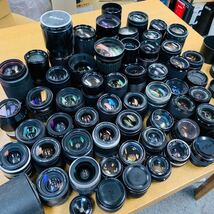 大量カメラレンズまとめ 50本以上 Canon Nikon Olympus Pentax sigma tamronなど 単焦点 望遠レンズ NN705_画像1
