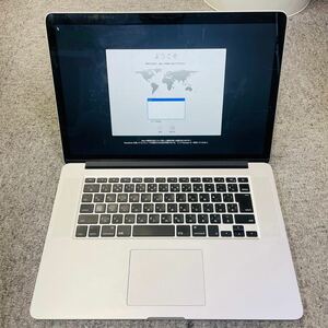 動作品 Apple MacBook Pro Retina 2015 Core i7 2.5GHz 16GB 512GB SSD 充放電回数約350回 833