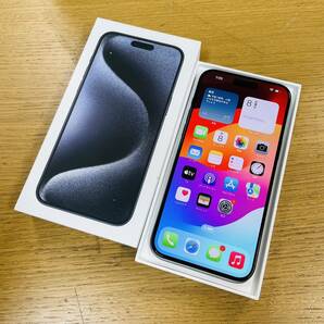 Apple iPhone 15 Pro Max 512GB MU6X3J/A ブルーチタニウム バッテリー99% SIMフリー SB NN1005 の画像1