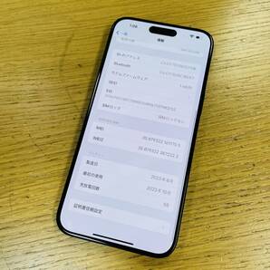 Apple iPhone 15 Pro Max 512GB MU6X3J/A ブルーチタニウム バッテリー99% SIMフリー SB NN1005 の画像3