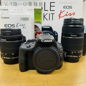 Canon EOS Kiss X7 ダブルズームキット ショット数6331枚 NN1386 