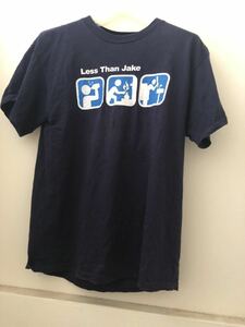 レス・ザン・ジェイク Tシャツ① M ネイビー Mr. Chevy Celebrity / Less Than Jake