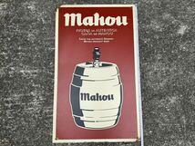 希少 入手困難 スペインビール mahou マオウ ビール 大型 ホーロー看板 60cm X 100cm / 現状渡し_画像4