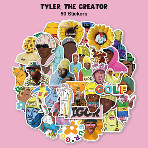 Tyler The Creator ステッカー 50枚セット PVC 防水 シール タイラーザクリエイター ラッパー ラップ HIP HOP ヒップホップ GOLF WANG