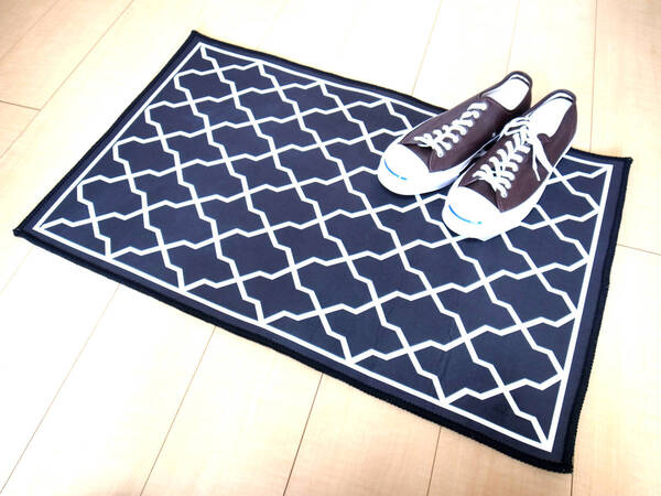 ☆SALE☆ ジオメトリック ドアマット 50×80cm 3種類 ルームマット 玄関マット マット 絨毯 北欧 幾何学模様 タイプC 宅急便送料無料