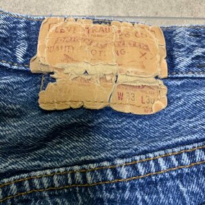 USA製 80年代 Levi's 501 ビンテージ デニム 33×30 刻印522 MADE IN USA 80s 脇割り ハチマルの画像3