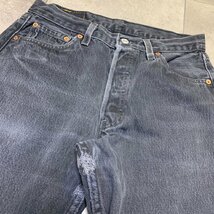 USA製 00年代 Levi's 501 ビンテージ デニム 30×30 刻印553 MADE IN USA 00s 後染め サルファー_画像9