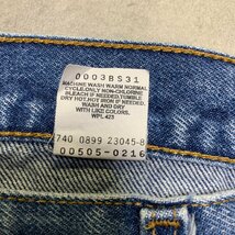 COLOMBIA製 90年代 Levi's 505 ビンテージ デニム 38×30 刻印740 MADE IN COLOMBIA 90s_画像6