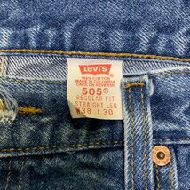 COLOMBIA製 90年代 Levi's 505 ビンテージ デニム 38×30 刻印740 MADE IN COLOMBIA 90s_画像5