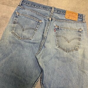 USA製 90年代 Levi's 501 ビンテージ デニム 34×34 刻印520 MADE IN USA 90sの画像4