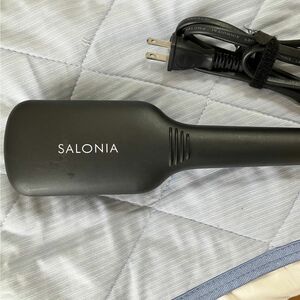 salonia サロニア　ヒートブラシ　マイナスイオン　ヘアアイロン