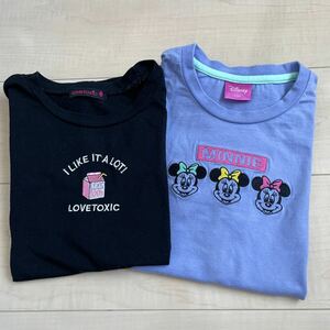 Lovetoxic ラブトキシック　Disney ディズニーミニー　半袖 Tシャツ 2枚セット　150センチ