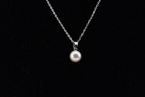 極美品 ミキモト MIKIMOTO パール ネックレス シルバー ミキモト