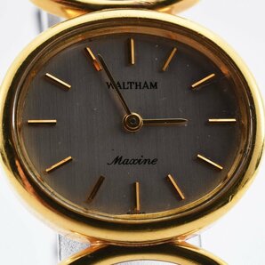 稼働品 ウォルサム マキシーヌ ゴールド 手巻き レディース 腕時計 WALTHAMの画像1