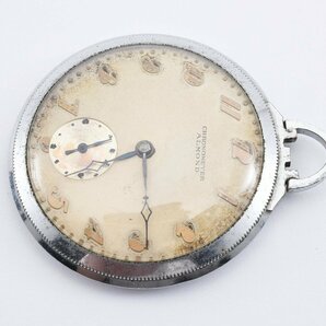 アーモンド クロノメーター ポケットウォッチ スモセコ 手巻き メンズ 腕時計 ALMONDの画像2