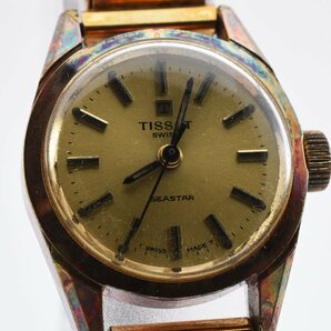 ティソ SEASTAR ゴールド ラウンド レディース 手巻き 腕時計 TISSOTの画像1