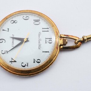 稼働品 シチズン 懐中時計 ポケットウォッチ ゴールド 手巻き メンズ 腕時計の画像2