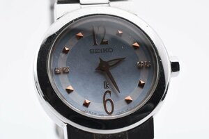 美品 セイコー V110-0At0 クォーツ ラウンド コンビ レディース 腕時計 SEIKO