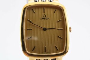 美品 オメガ デビル コンボ ラウンド クォーツ メンズ 腕時計 OMEGA