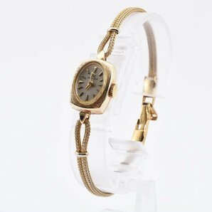 オメガ スクエア ゴールド クォーツ レディース ブレスレットウォッチ 腕時計 OMEGAの画像2