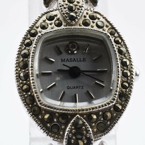 マサール 石付き スクエア アンティーク クォーツ レディース 腕時計 MASALLEの画像1