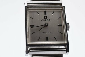 稼働品 オメガ デビル スクエア 手巻き レディース 腕時計 OMEGA