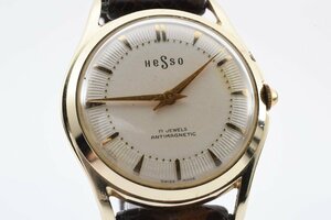 heso antique round hand winding men's wristwatch HESSO