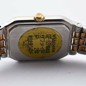 ウォルサム スクエア ゴールド K18金張りバンド クオーツ レディース 腕時計 WALTHAMの画像5