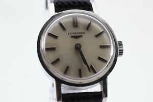 稼働品 ロンジン ラウンド 手巻き レディース 腕時計 LONGINES