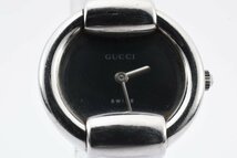 グッチ ラウンド 1400L 黒文字盤 クォーツ レディース 腕時計 GUCCI_画像1