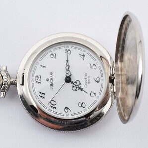 ユンハンス 懐中時計 グランプリ ラウンド 白文字盤 クオーツ メンズ 腕時計 JUNGHANSの画像5
