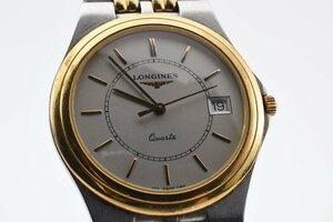 ロンジン デイト ラウンド クォーツ メンズ 腕時計 LONGINES