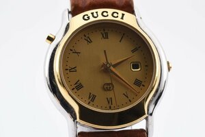 グッチ デイト ラウンド ゴールド 6200.JR クォーツ レディース 腕時計 GUCCI